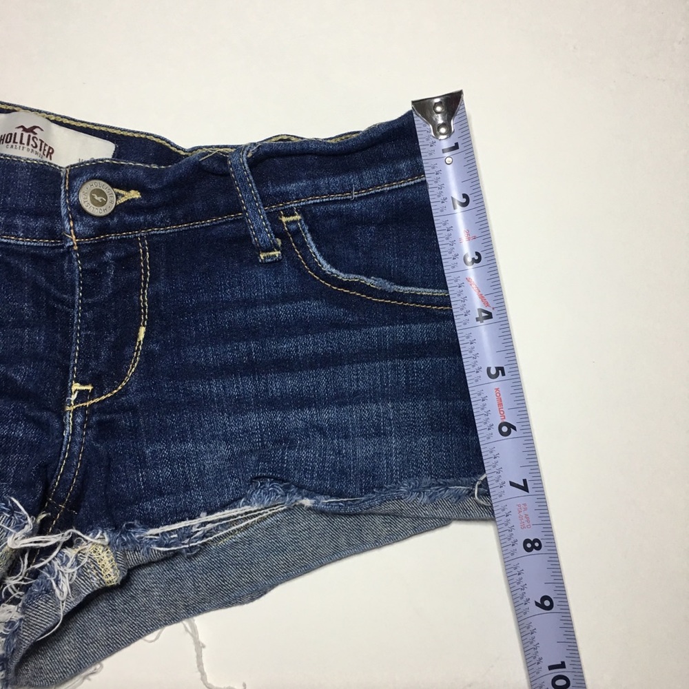 Hollister Women's Size 3 W26 Blue Jean Short - Picture 7 of 7